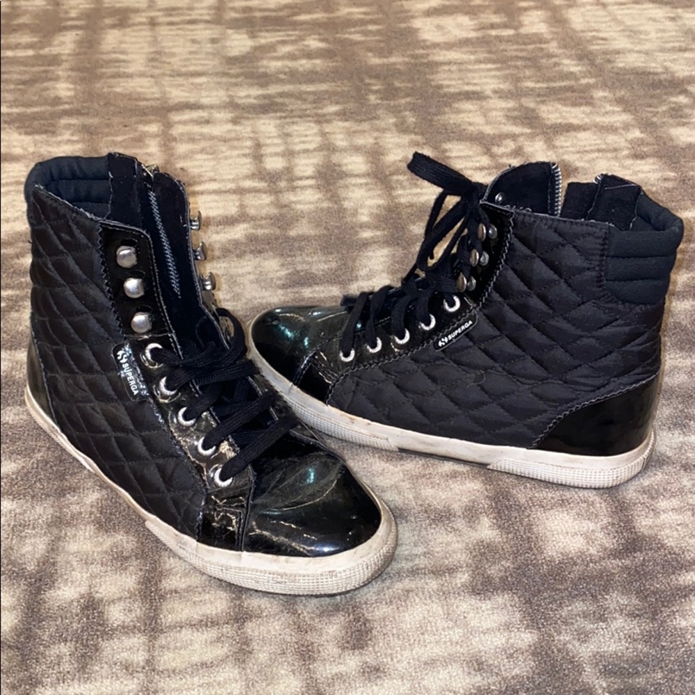 superga hightop sneakers
